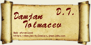 Damjan Tolmačev vizit kartica